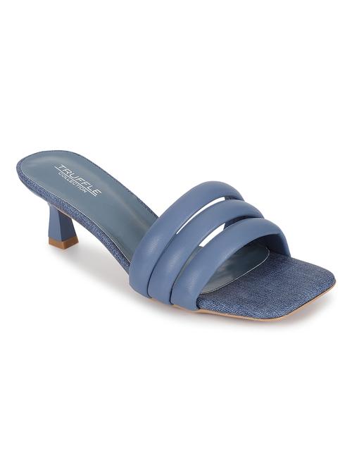 women blue slip on sandal - 21451196 - Standard Image - 0