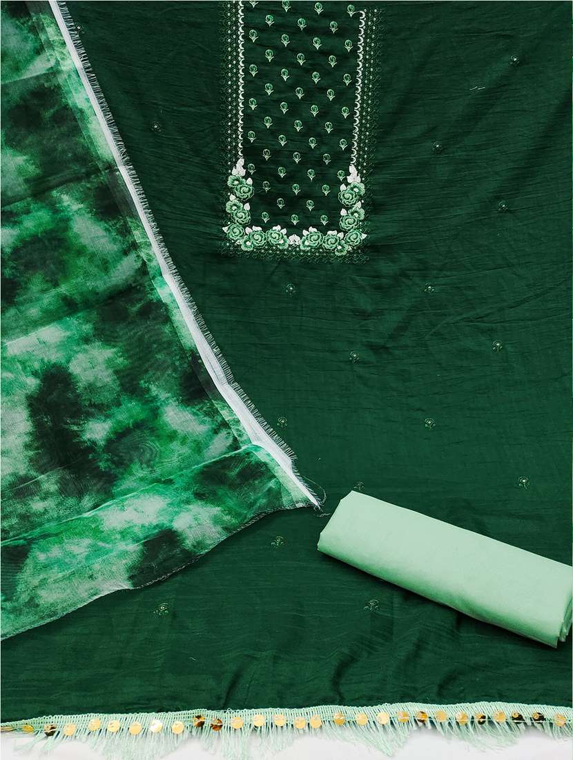 embroidered unstitched suit set - 21451206 -  Standard Image - 2