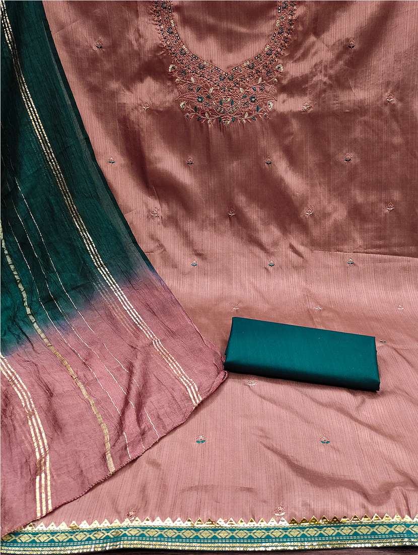 embroidered unstitched suit set - 21451231 - Standard Image - 2