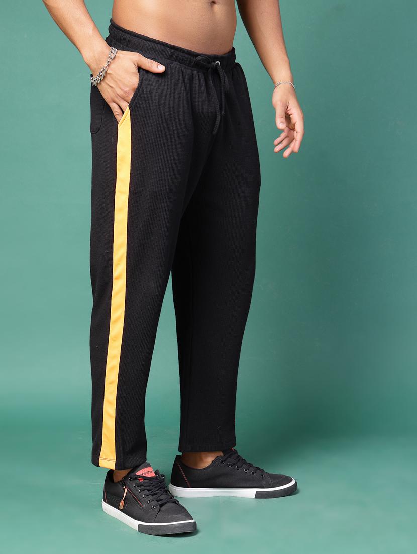 men side taped full length track pant - 21451361 - Standard Image - 2