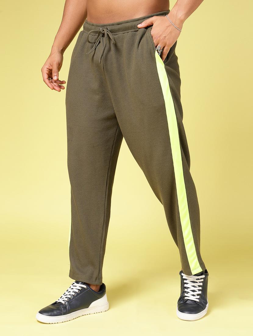 men side taped full length track pant - 21451362 - Standard Image - 2