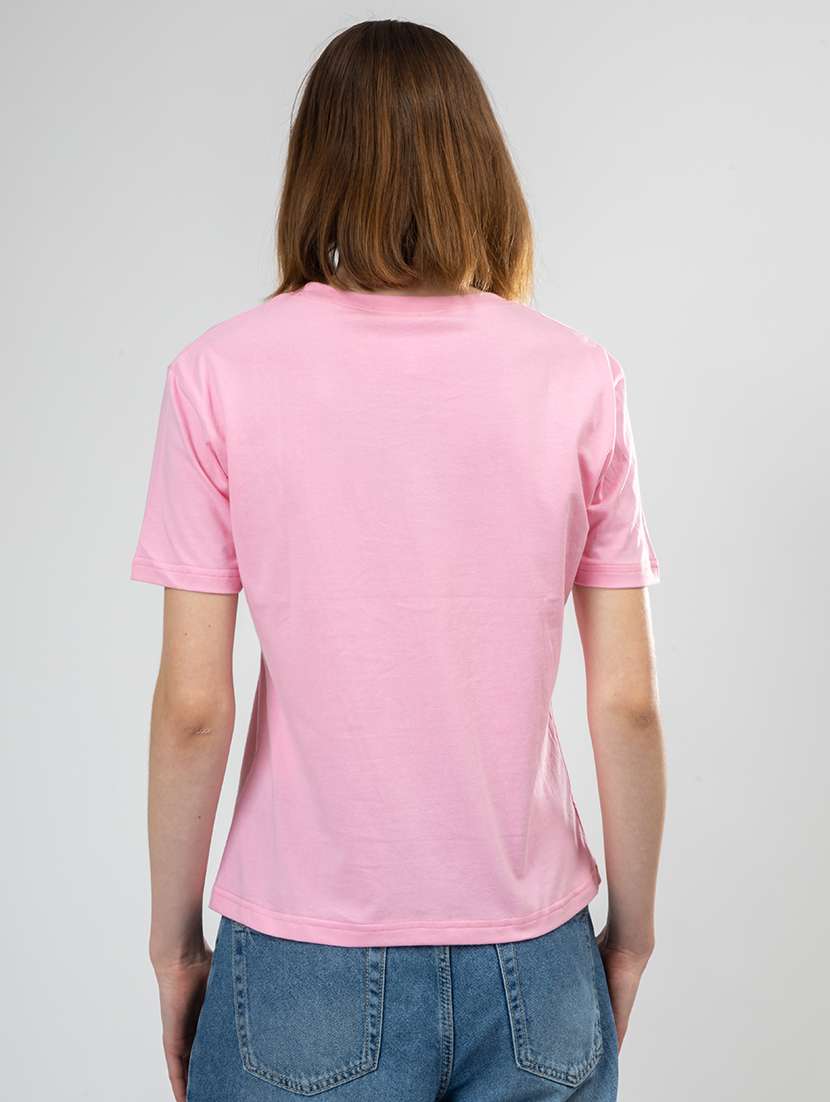 women solid round neck t-shirt - 21452552 -  Standard Image - 2
