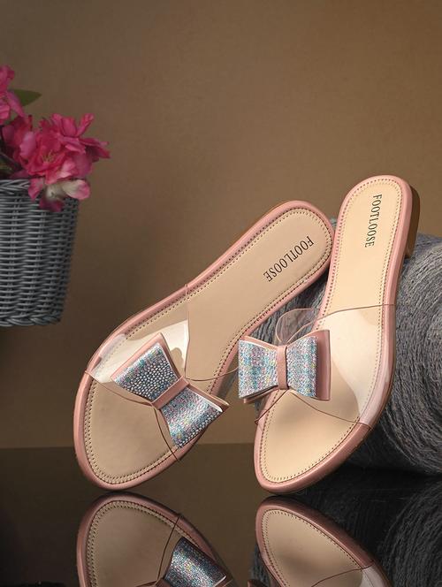 women pink slip on sandal - 21452764 - Standard Image - 0