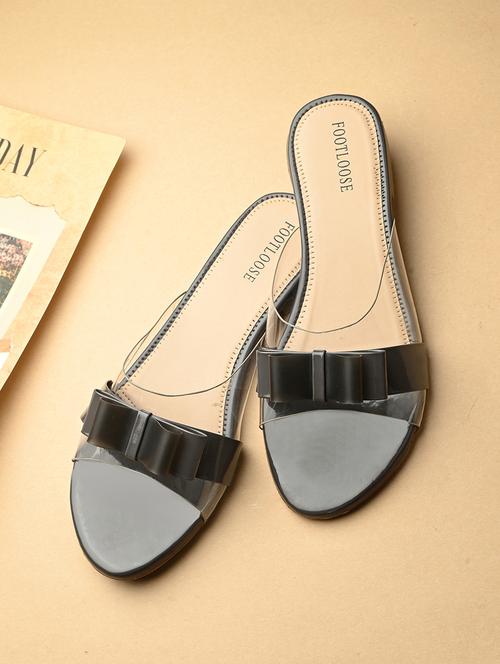 women black slip on sandal - 21452766 -  Standard Image - 0