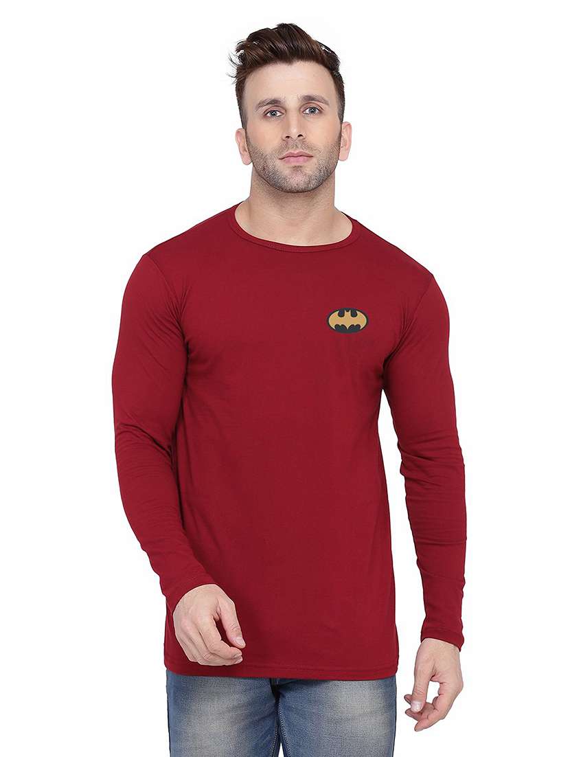 men solid long sleeved t-shirt
