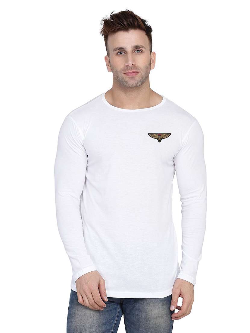 men solid long sleeved t-shirt - 21454226 -  Zoom Image - 0