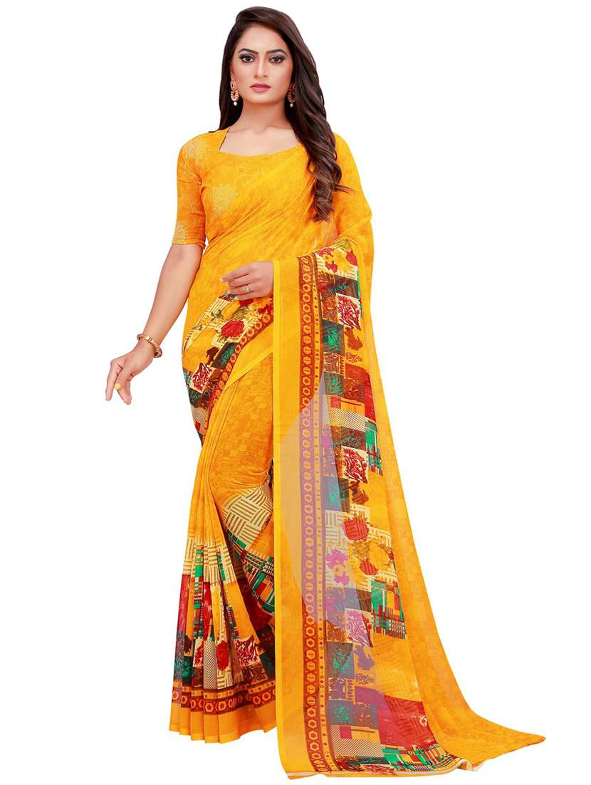 women pack of 2 casual wear sarees with blouse - 21455088 -  Standard Image - 2