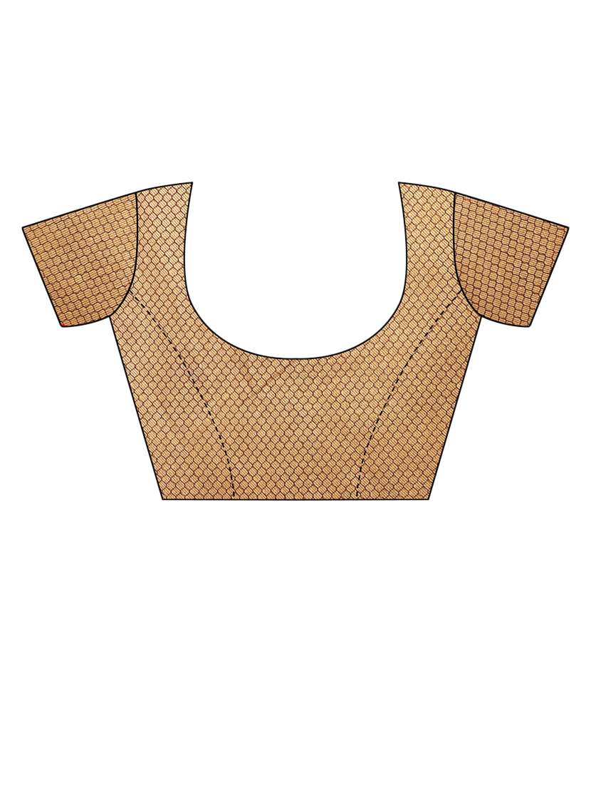 women orange printed saree with blouse - 21455123 -  Standard Image - 2