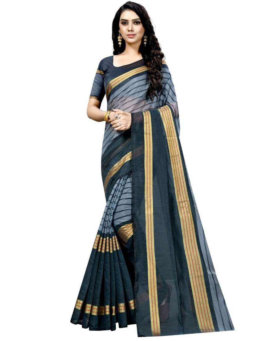 women pack of 2 casual wear sarees with blouse - 21455193 -  Standard Image - 2