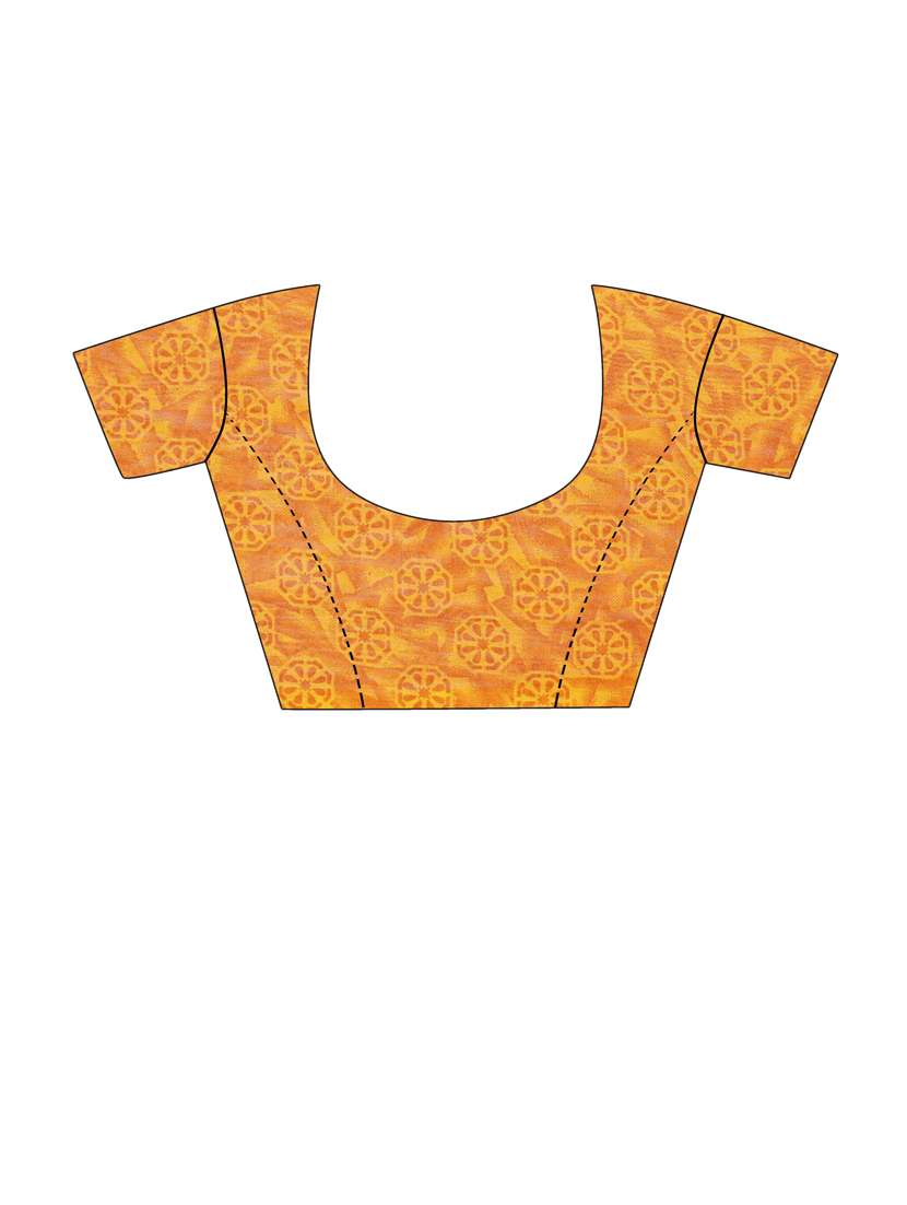 women yellow printed saree with blouse - 21456042 -  Standard Image - 2