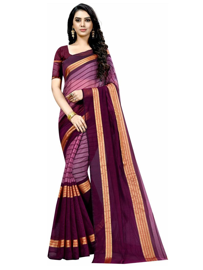 women pack of 2 casual wear combo sarees with blouse - 21456196 - Standard Image - 2