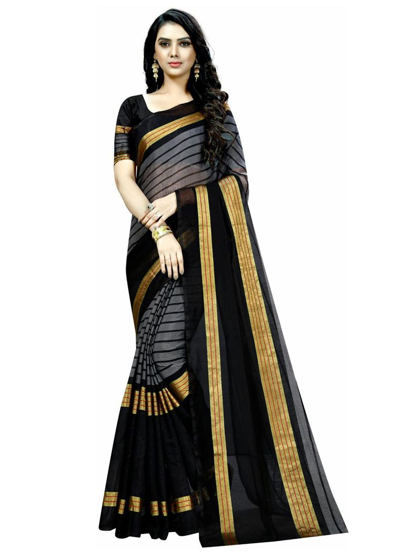 women pack of 2 casual wear combo sarees with blouse - 21456205 - Standard Image - 2