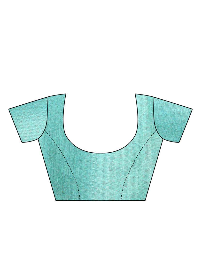 women printed bordered saree with blouse - 21456658 -  Standard Image - 2