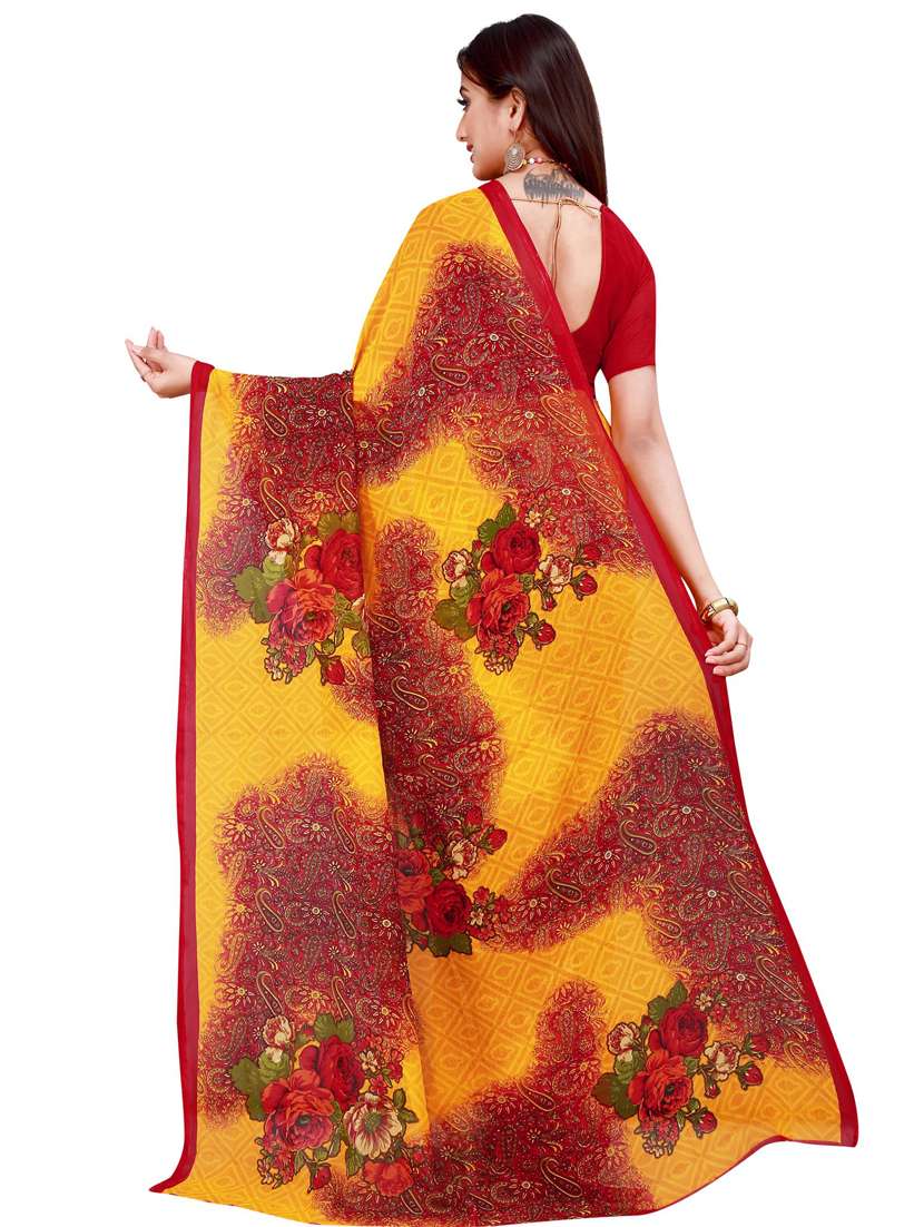 women pack of 2 casual wear combo sarees with blouse - 21456675 -  Standard Image - 2