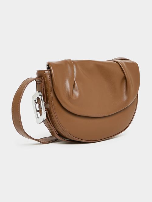 women brown pu handbag - 21457044 -  Standard Image - 0