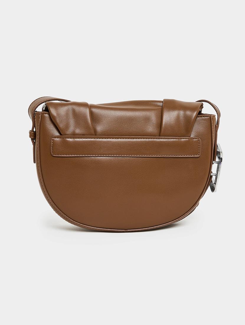 women brown pu handbag - 21457044 - Standard Image - 2