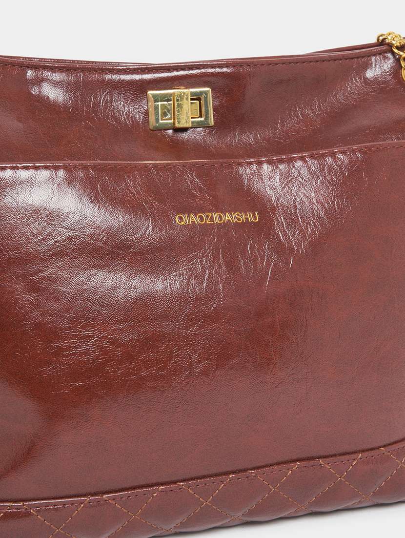 women maroon pu combo handbag - 21457049 -  Standard Image - 2