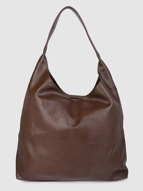 brown pu combo handbag - 21457056 -  Standard Image - 0