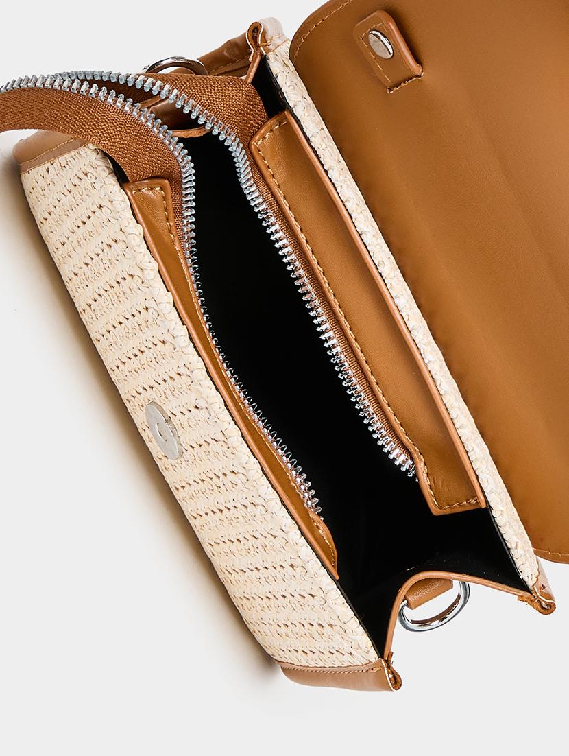 women brown pu handbag - 21457082 - Standard Image - 2