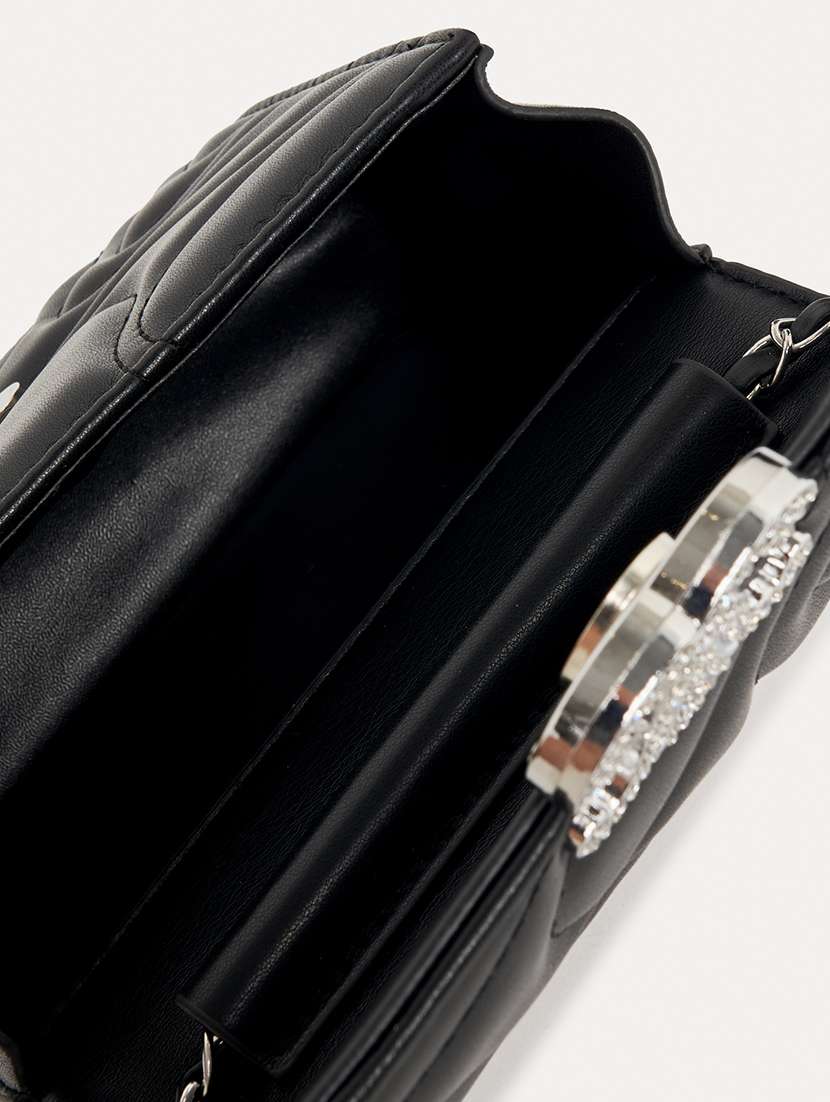 women black pu sling bag - 21457086 -  Standard Image - 2