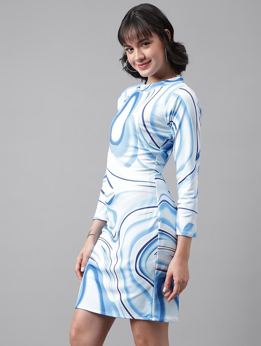 women mini printed bodycon dress - 21457112 - Standard Image - 2