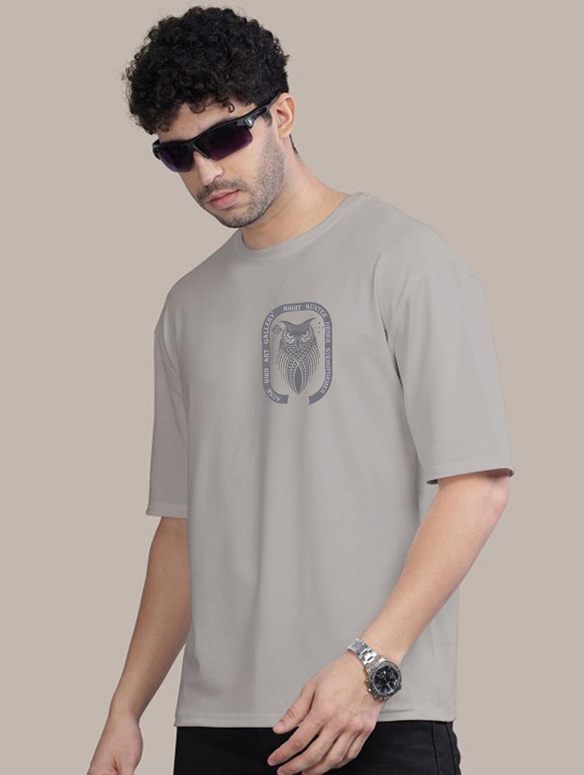 men oversized front & back print t-shirt - 21457158 - Standard Image - 2