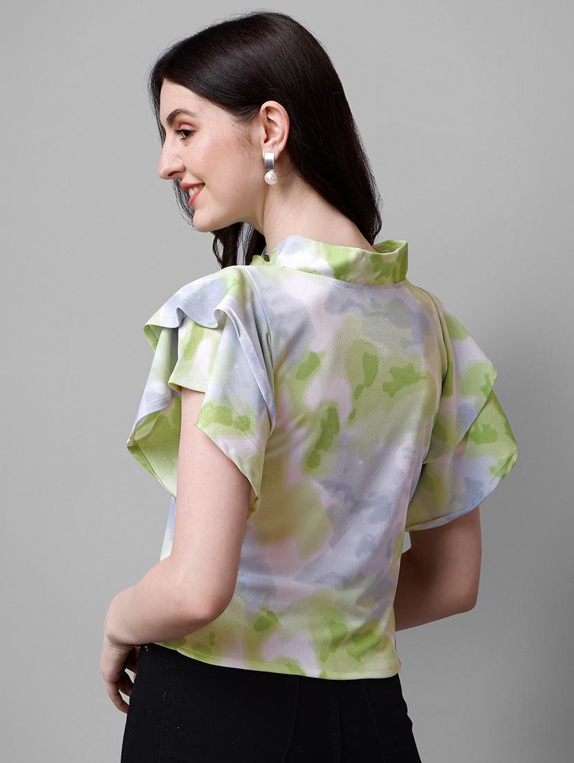 women printed flared sleeves top - 21457417 - Standard Image - 2