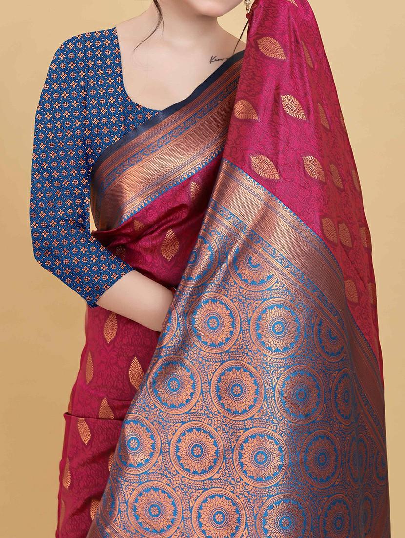 women self design kanjivaram saree - 21458162 - Standard Image - 2
