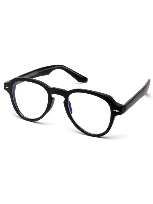 women round blue cut transparent eyeglasses - 21458173 -  Standard Image - 0