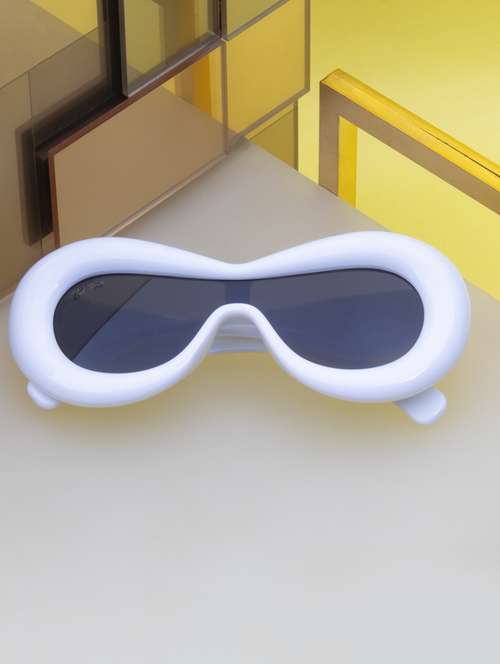 ted smith grey aviator sunglasses for men & women | full rim & acetate frame | large face ( 60-22-139 ) - 21458275 - Standard Image - 0