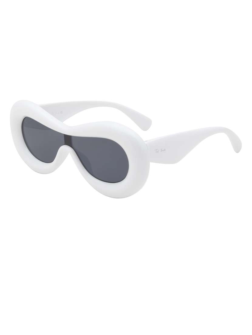 ted smith grey aviator sunglasses for men & women | full rim & acetate frame | large face ( 60-22-139 ) - 21458275 - Standard Image - 2