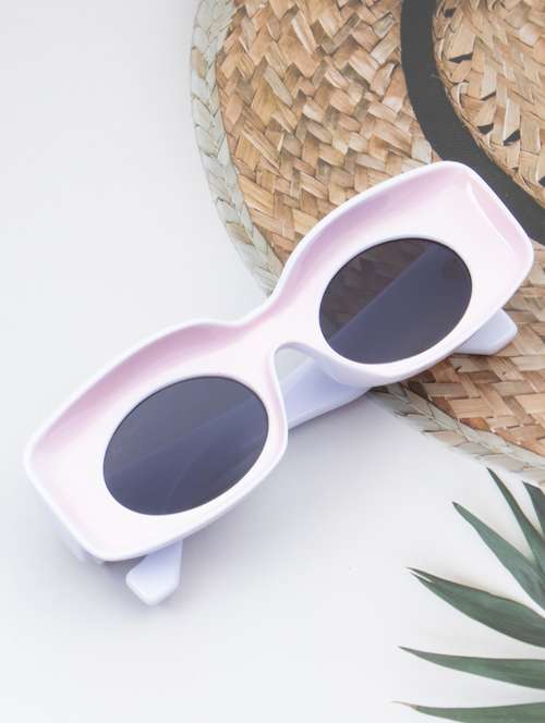 ted smith grey wayfarer sunglasses for men & women | full rim & acetate frame | large face ( 70-15-140 ) - 21458290 -  Standard Image - 0