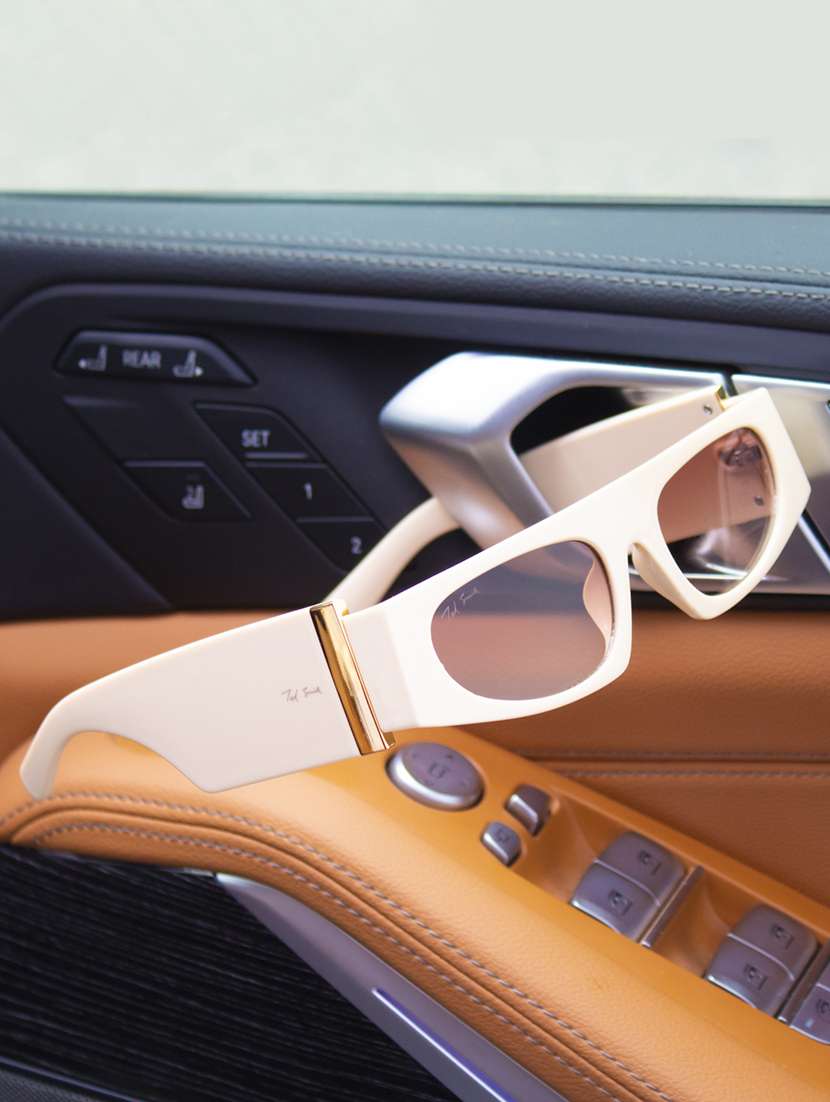 ted smith brown graded square sunglasses for men & women | full rim & acetate frame | medium to large face ( 53-19-143 )