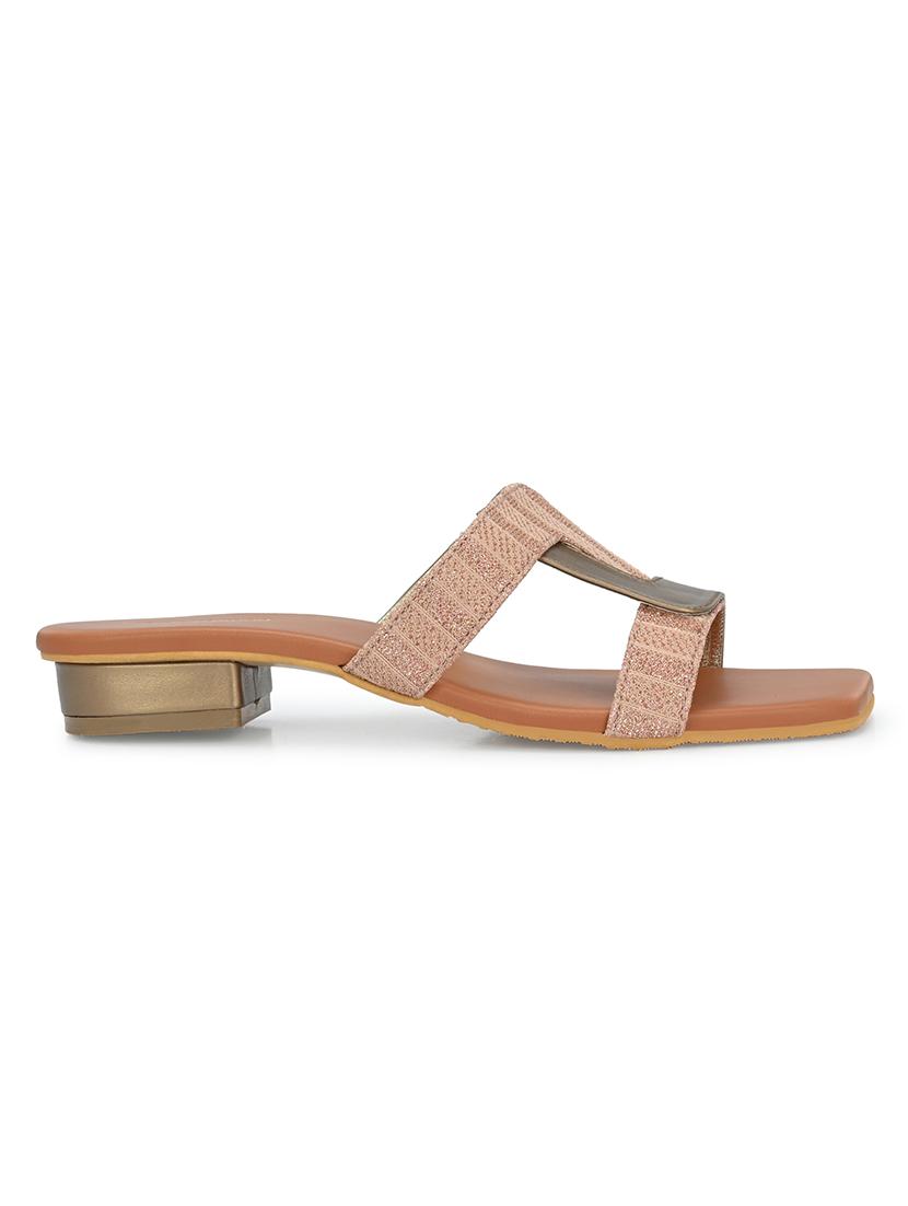 women tan slip on sandal - 21458644 - Standard Image - 2