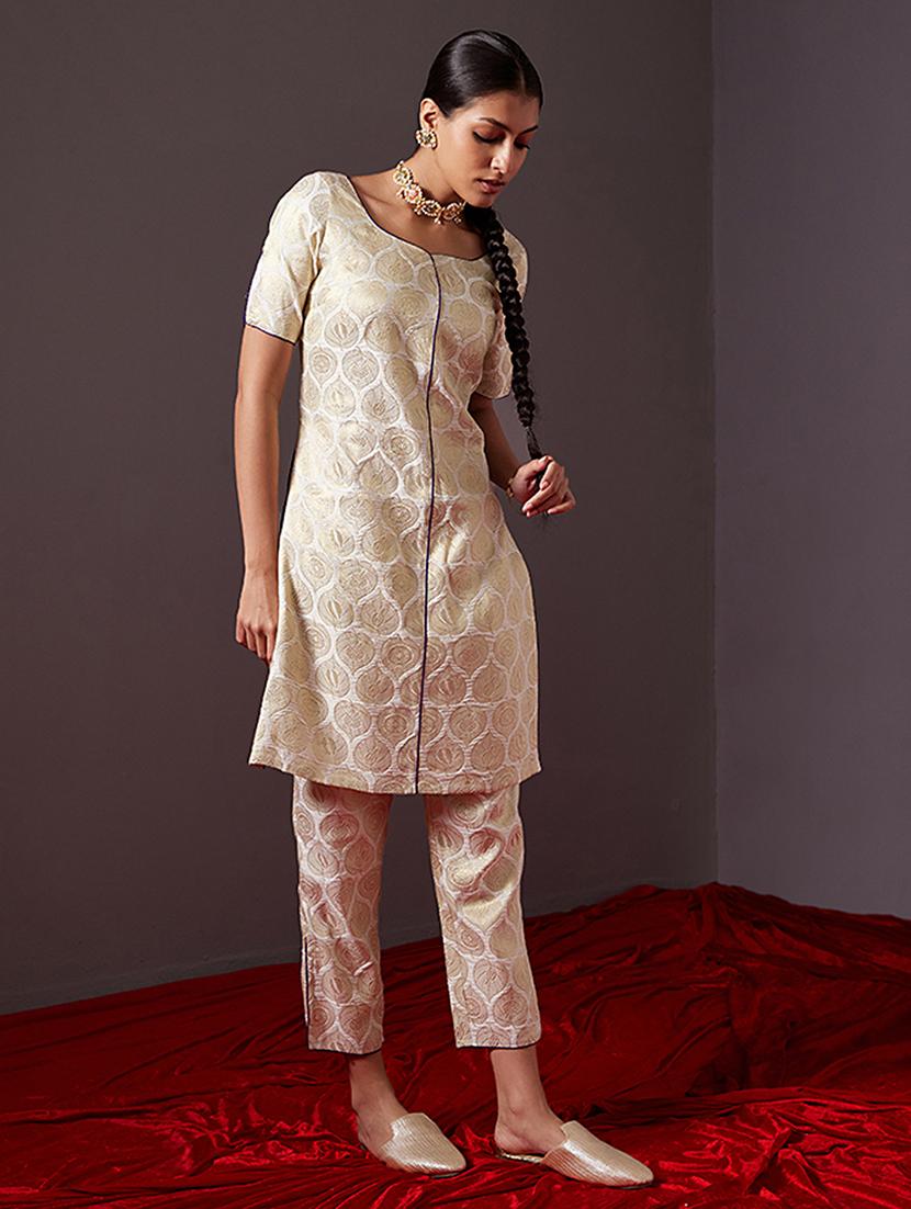 women white kurta pant set - 21459605 - Standard Image - 2