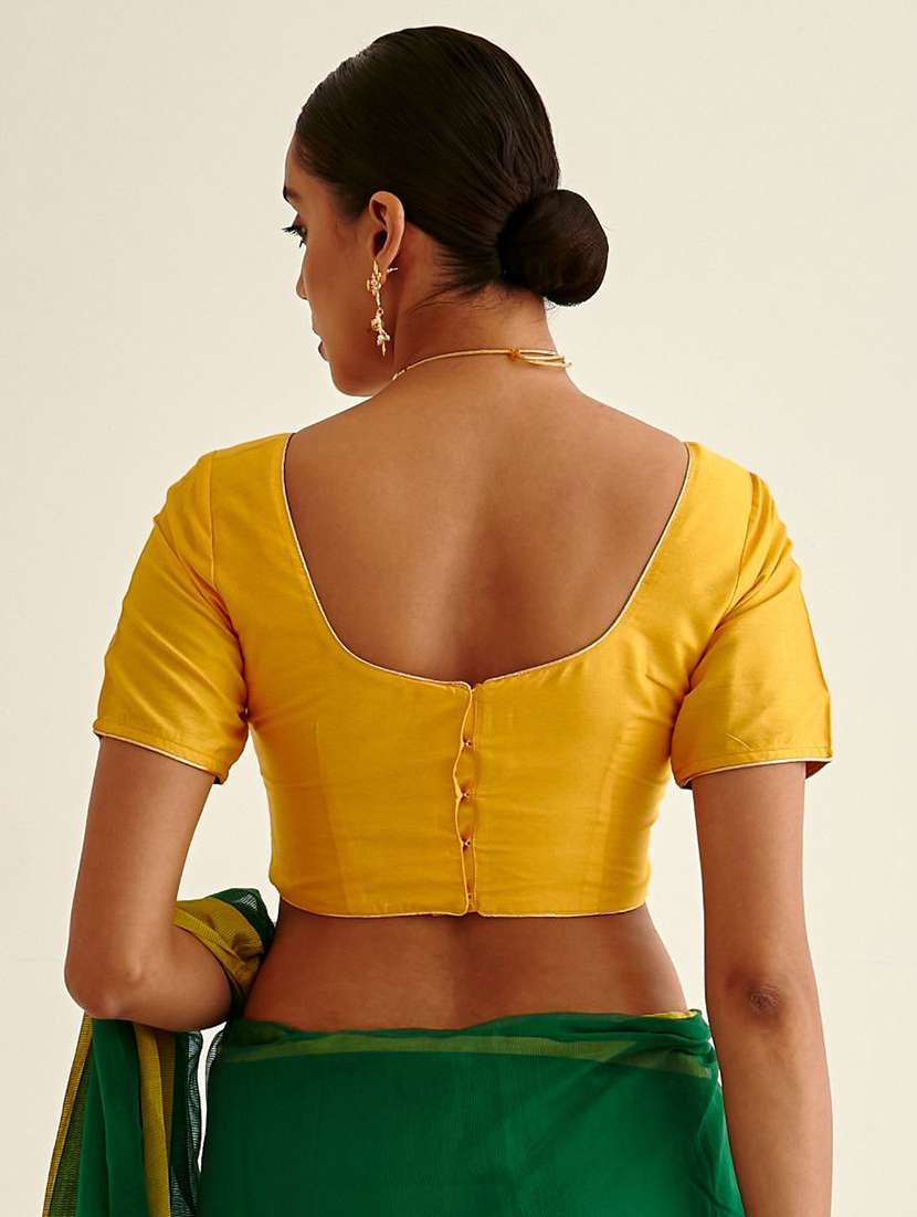 women yellow solid blouse - 21459969 - Standard Image - 2
