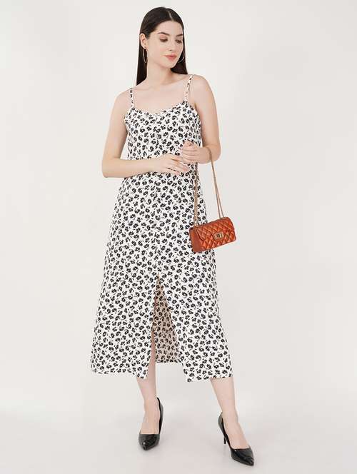 women white printed a-line dress - 21460104 -  Standard Image - 0