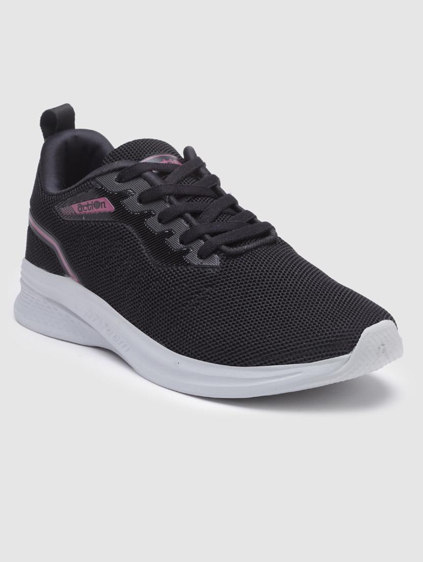 women solid lace-up sports shoes - 21460338 - Standard Image - 2