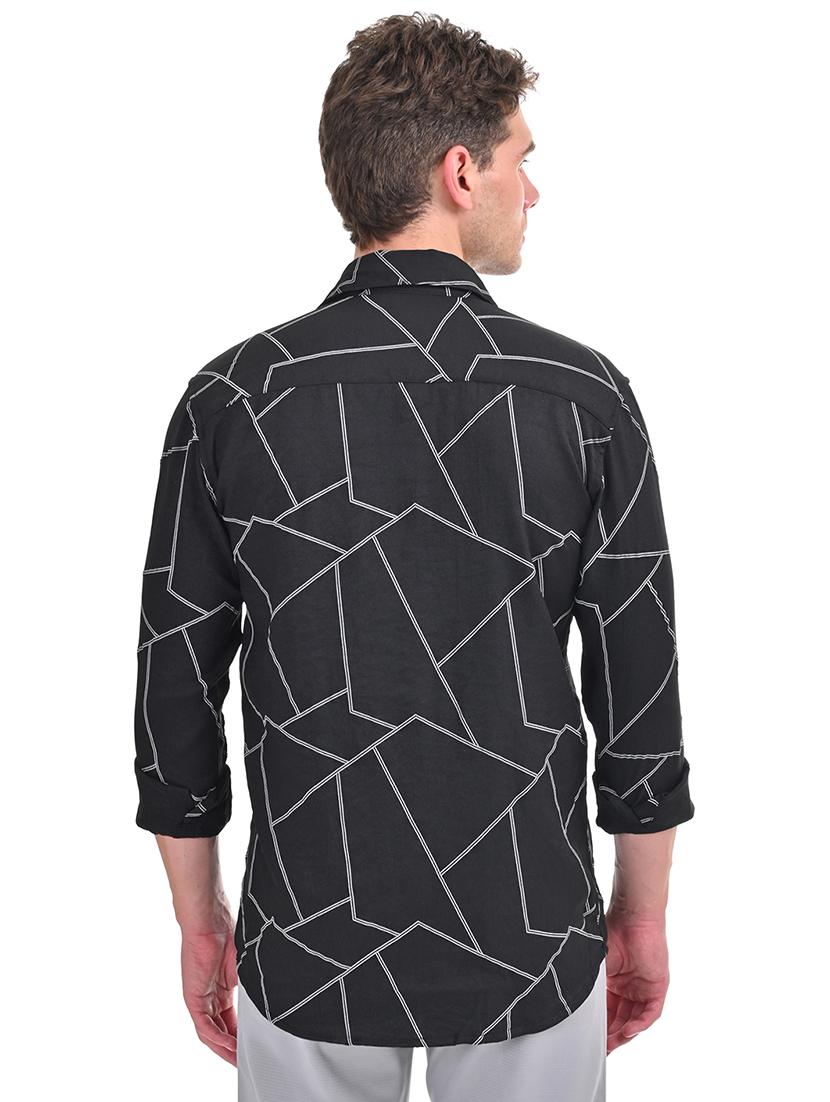 men printed long sleeve shirt - 21460914 - Standard Image - 2