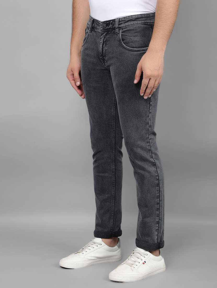 men mid rise plain jeans - 21461063 - Standard Image - 2