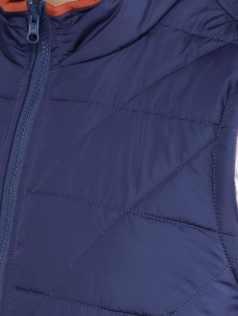 men sleeveless solid quilted jacket - 21461090 - Standard Image - 7
