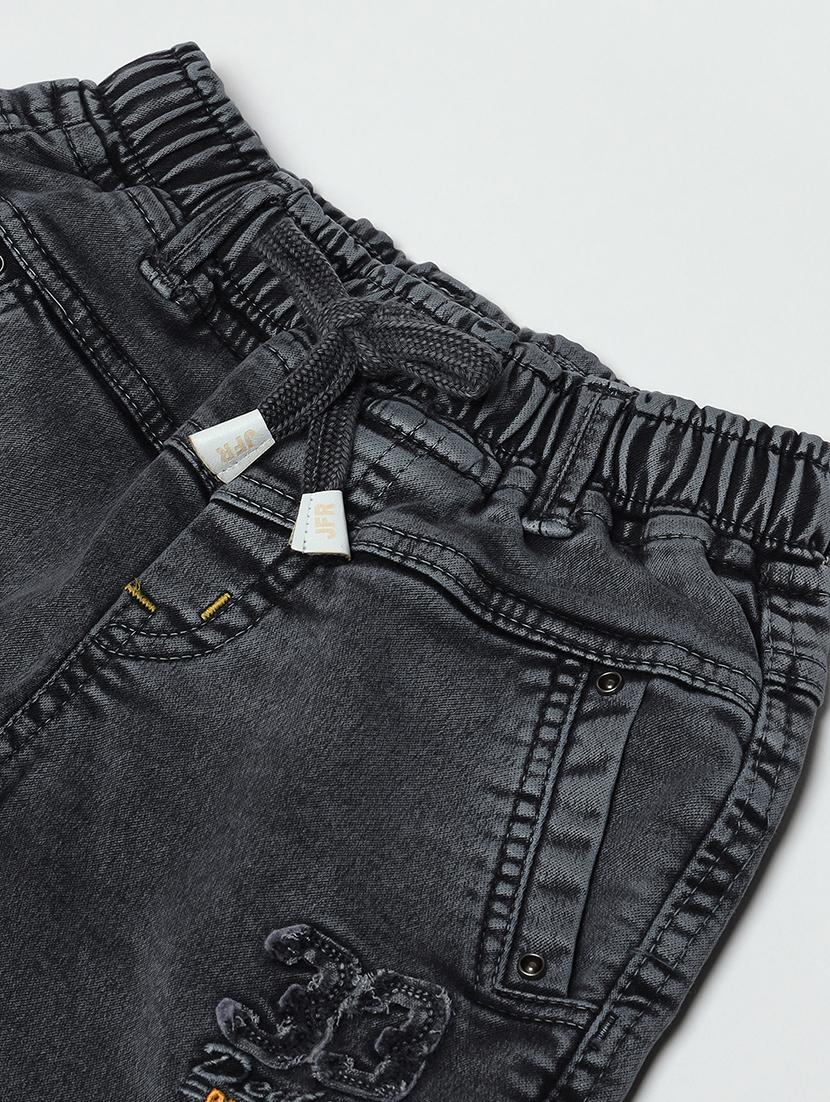 boys mid rise plain jeans - 21461160 - Standard Image - 2