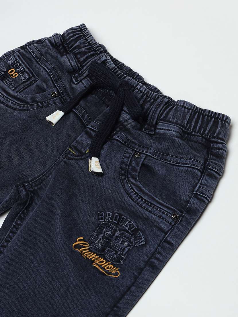 boys mid rise cotton plain jeans - 21461172 -  Standard Image - 2