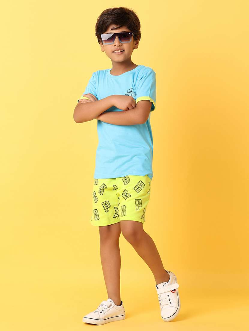 boys cotton shorts twin set - 21461380 -  Standard Image - 2
