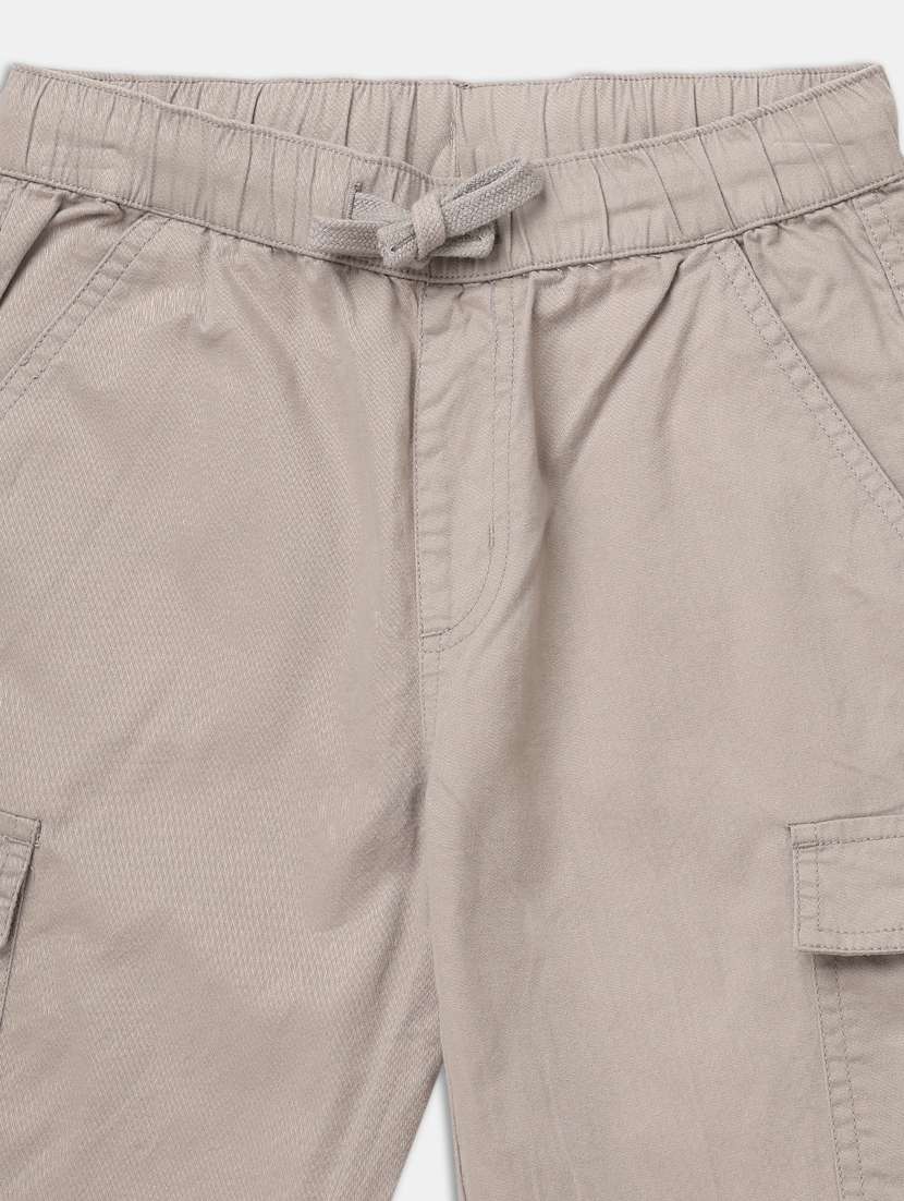 beige cotton cargos trouser - 21461388 -  Standard Image - 2