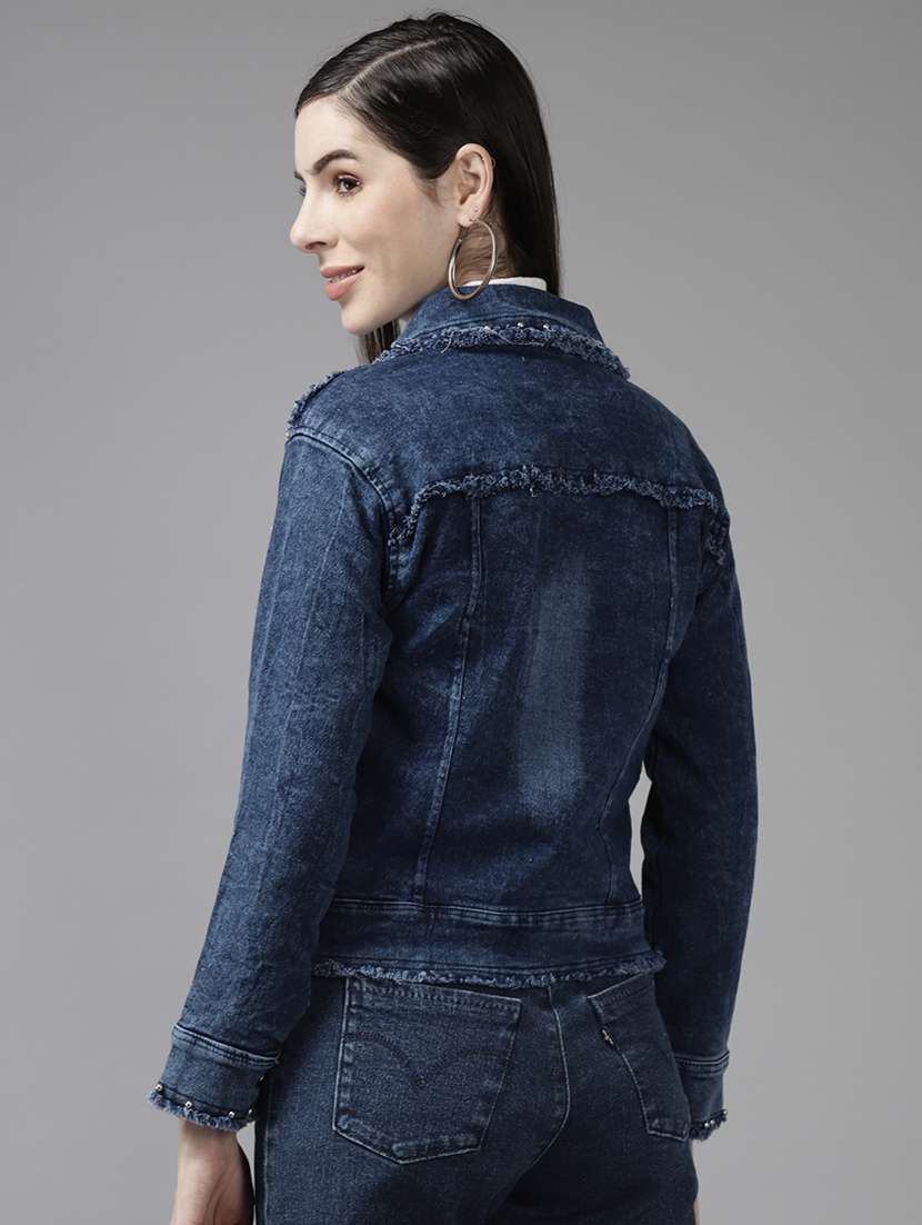 navy blue denim summer jacket - 21461486 -  Standard Image - 2