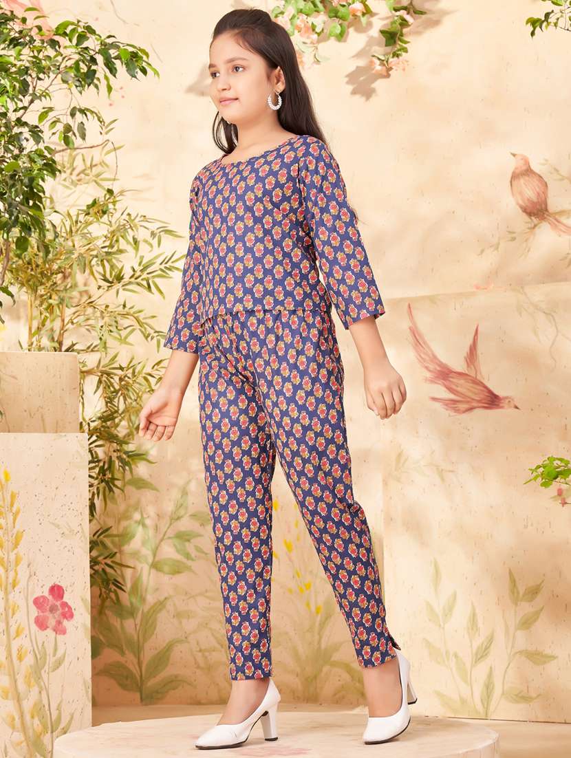 girls printed full length twin set - 21462186 -  Standard Image - 2
