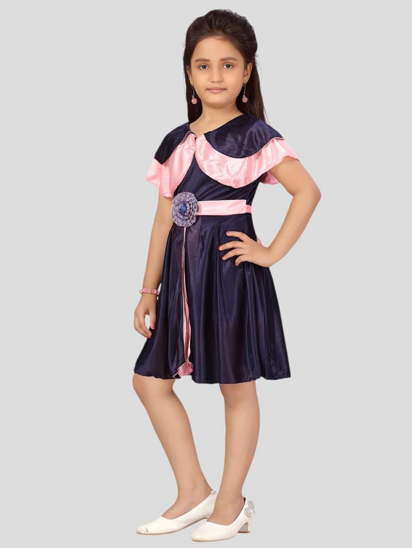 girls satin a-line frock - 21462251 -  Standard Image - 2
