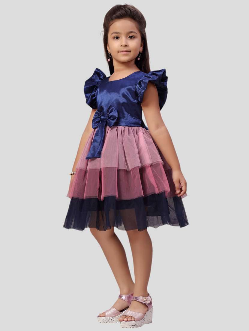 girl sleeveless party wear frock - 21462254 -  Standard Image - 2