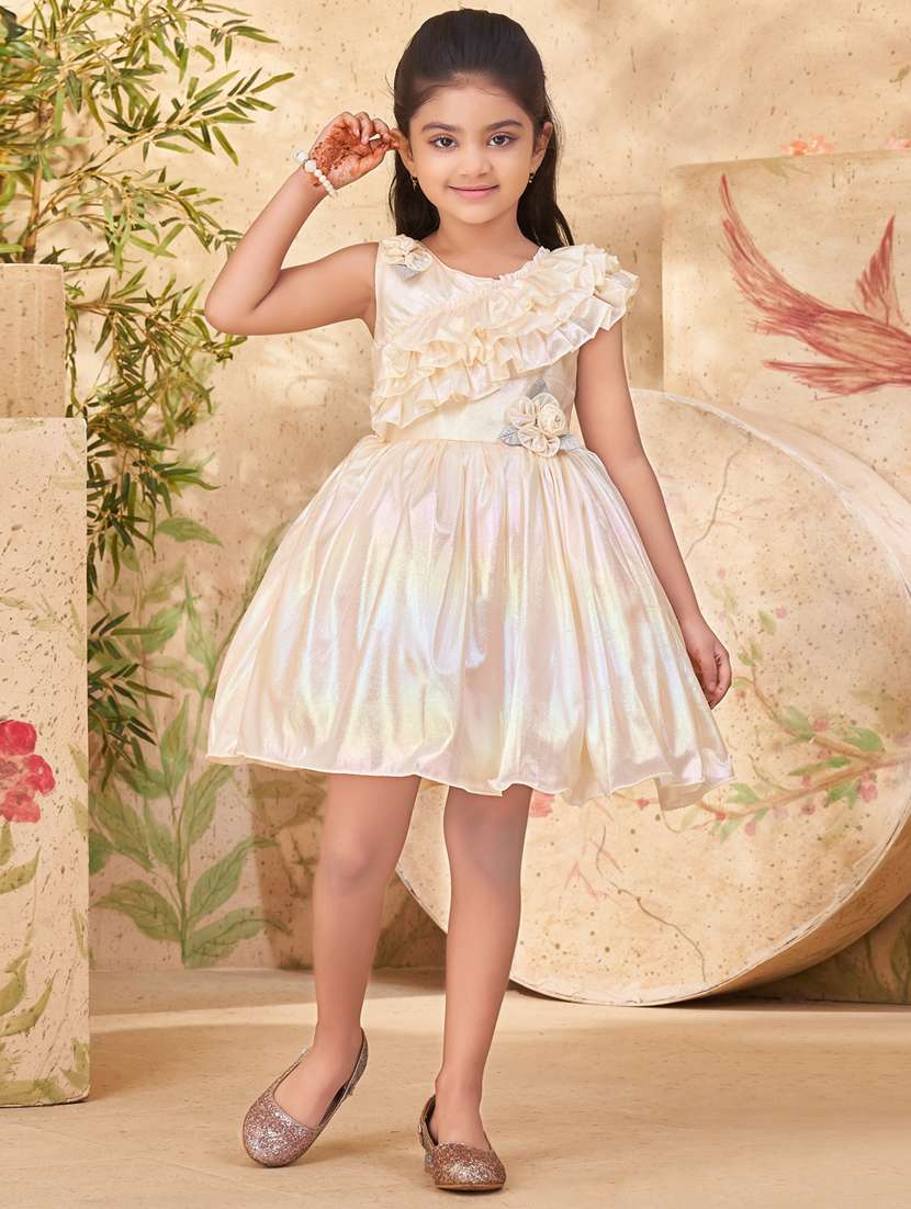 girl sleeveless party wear frock